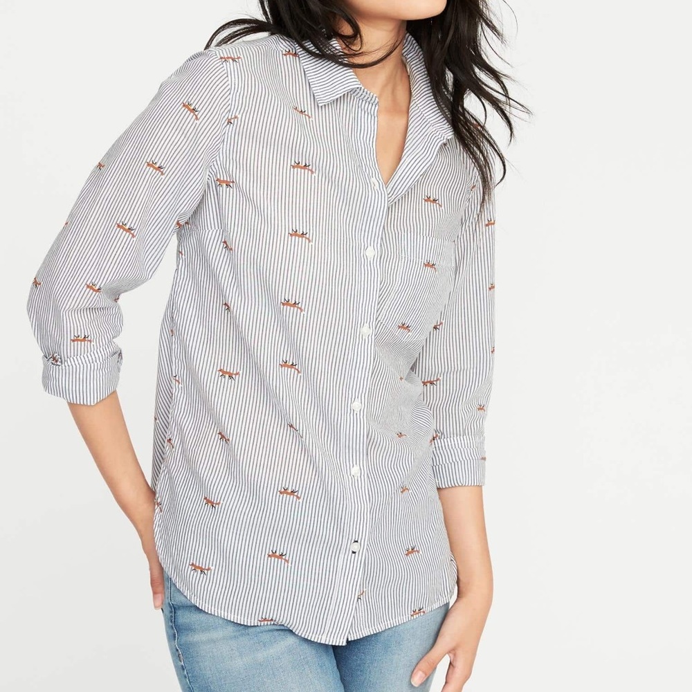 Fox Button Up Shirt